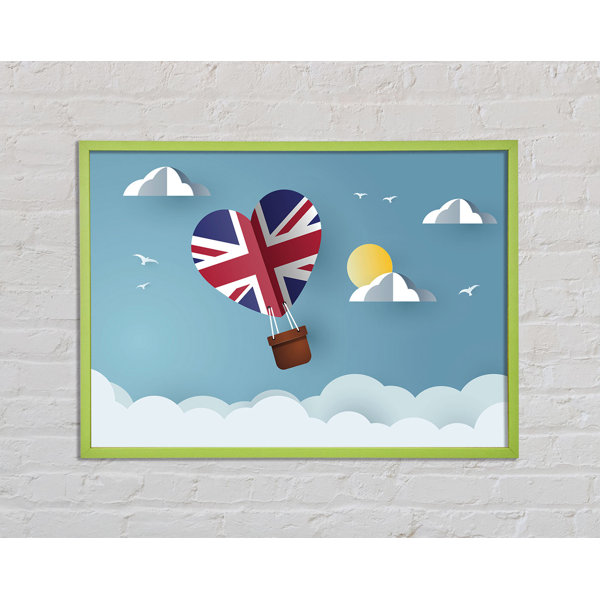 Brayden Studio Assata Union Jack Hot Air Balloon Single Picture Frame